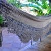 Hamac traditionnel du Nicaragua XL gris vue de coté