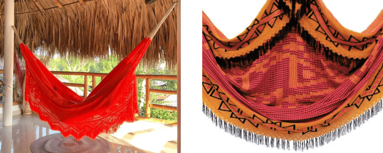 Hamac rouge XXL de Colombie Hamaca Wayuu