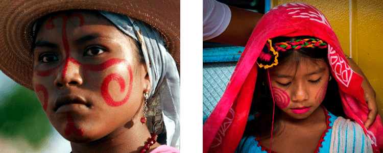 Le symbole des femmes dans le tissage Wayúu