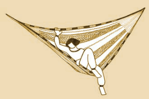 dessin d'une femme qui s'allonge dans un hamac étape 3