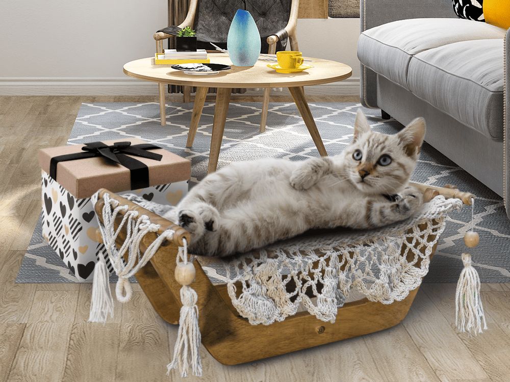 Le hamac à chat artisanal : Offrez (vous) le cadeau idéal - Spécialiste des  Hamacs de luxe - Hamac Del Sol